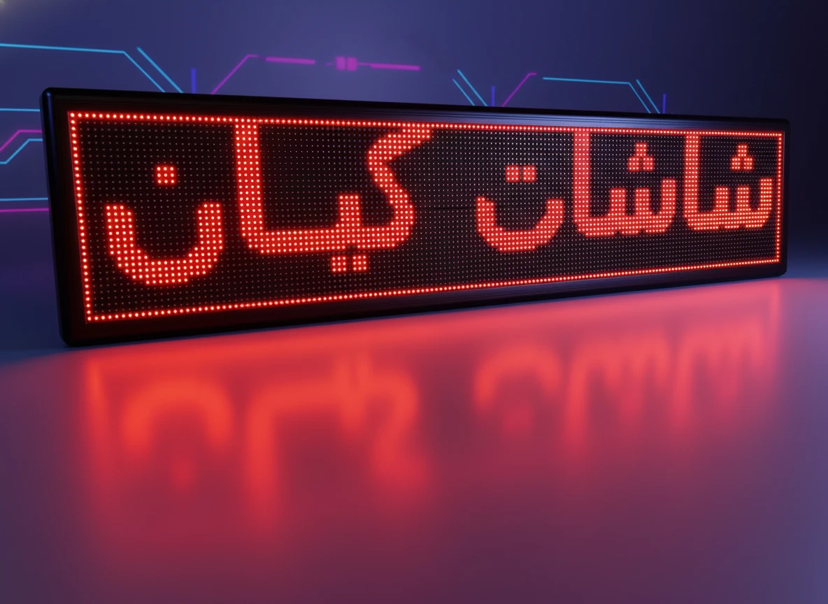 شاشات اعلانية كتابية